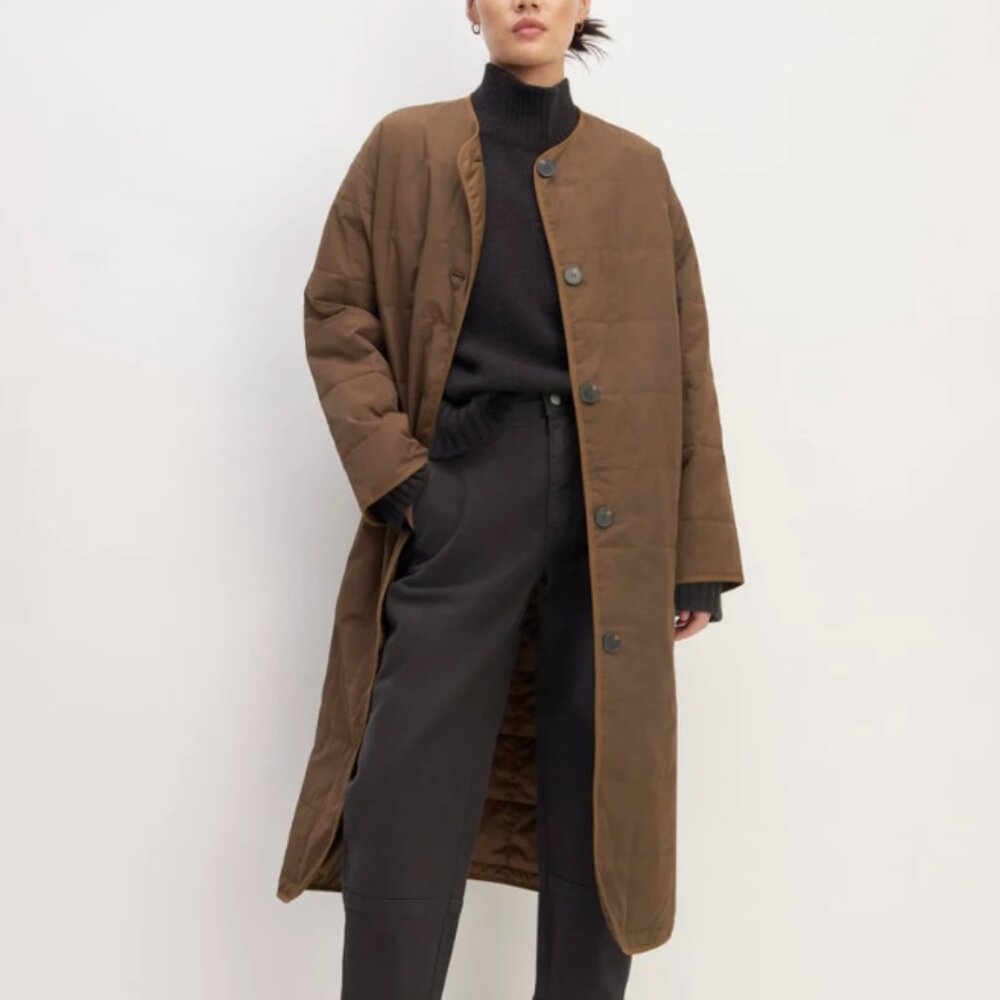 LOOKING FOR Everlane Renew Quilted liner jacket in Brown size small
